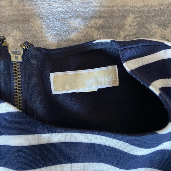 Michael Kors navy and white striped classic dress - Picture 2 of 3